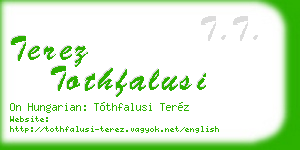 terez tothfalusi business card